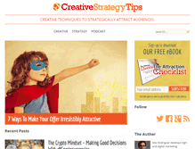 Tablet Screenshot of creativestrategytips.com